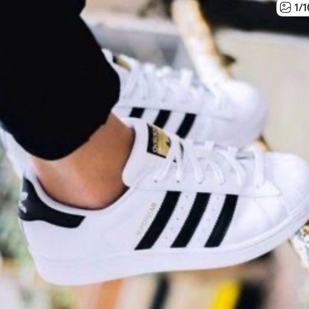Adidas Superstar J Originals C77154 White with Black Stripes (NEW) - Picture 2 of 5